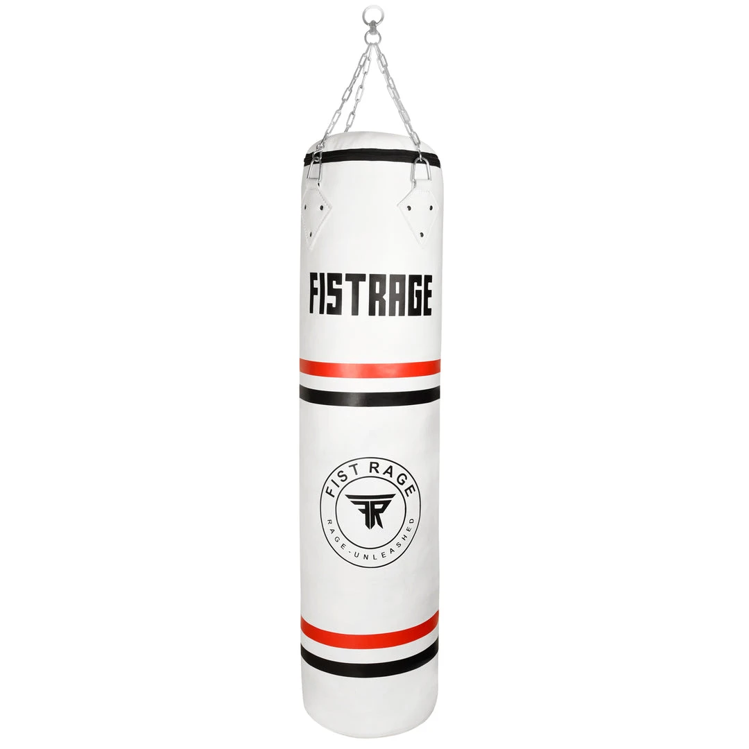 Fistrage USA FISTRAGE Heavy Punch Bag 5ft White Microfiber Leather (Filled & Unfilled) Boxing All 3 Fistrage USA FISTRAGE Heavy Punch Bag 5ft White Microfiber Leather (Filled & Unfilled) Boxing All
