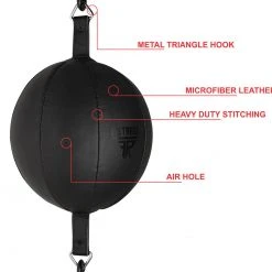 FISTRAGE Double End Leather Training Dodge MMA Boxing Floor To Ceiling Punching Speed Ball