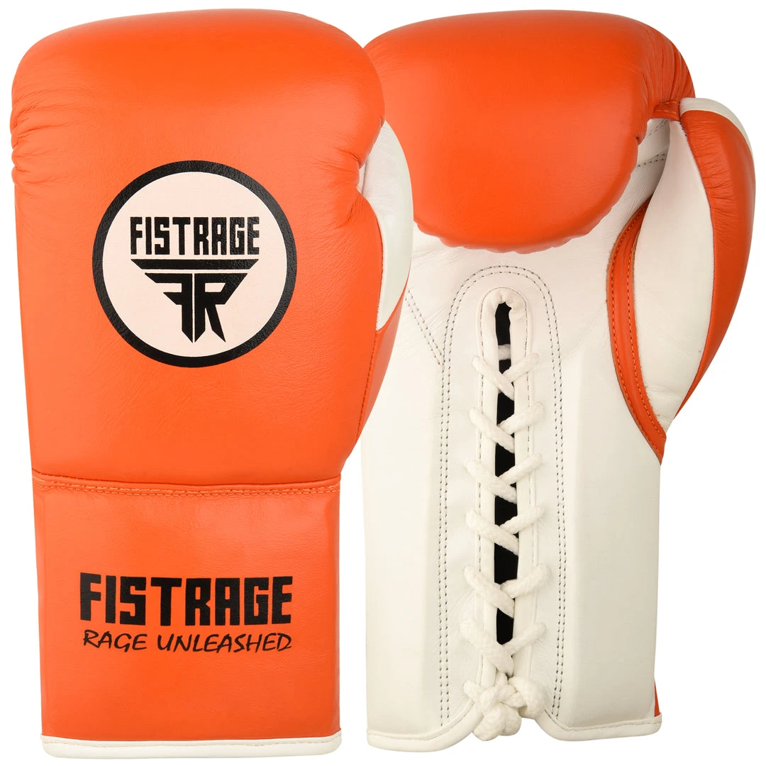 FISTRAGE Competition Professional Lace Up Boxing Gloves 3 FISTRAGE Competition Professional Lace Up Boxing Gloves