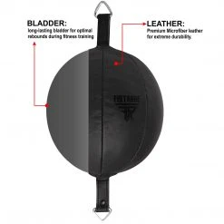 FISTRAGE Double End Leather Training Dodge MMA Boxing Floor To Ceiling Punching Speed Ball