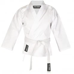 Fistrage USA FISTRAGE Karate Gi 8 Oz Lightweight Uniform With Belt Soft Poly Cotton Blend Fabric For Martial Arts Beginner Training Suit Gi's