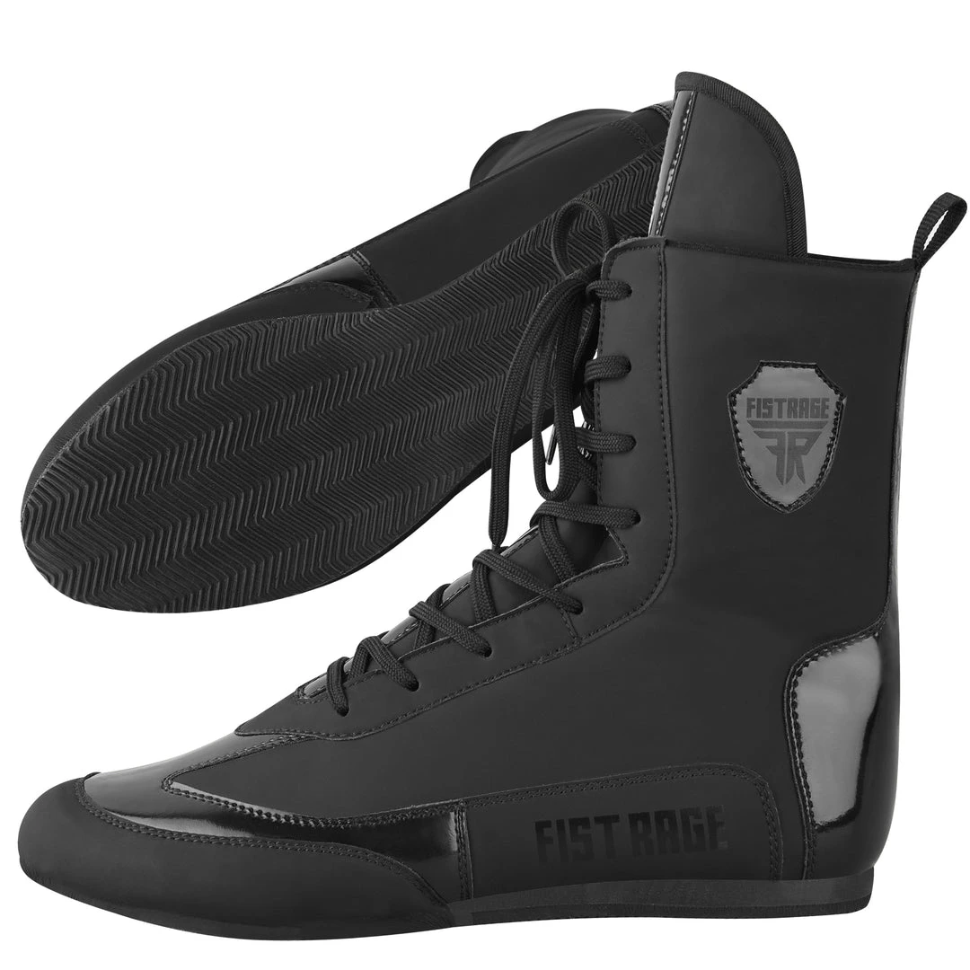 FISTRAGE BOXING SHOES HIGH TOP BLACK EDITION 3 FISTRAGE BOXING SHOES HIGH TOP BLACK EDITION
