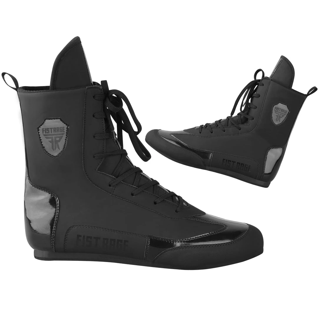 FISTRAGE BOXING SHOES HIGH TOP BLACK EDITION 6 FISTRAGE BOXING SHOES HIGH TOP BLACK EDITION