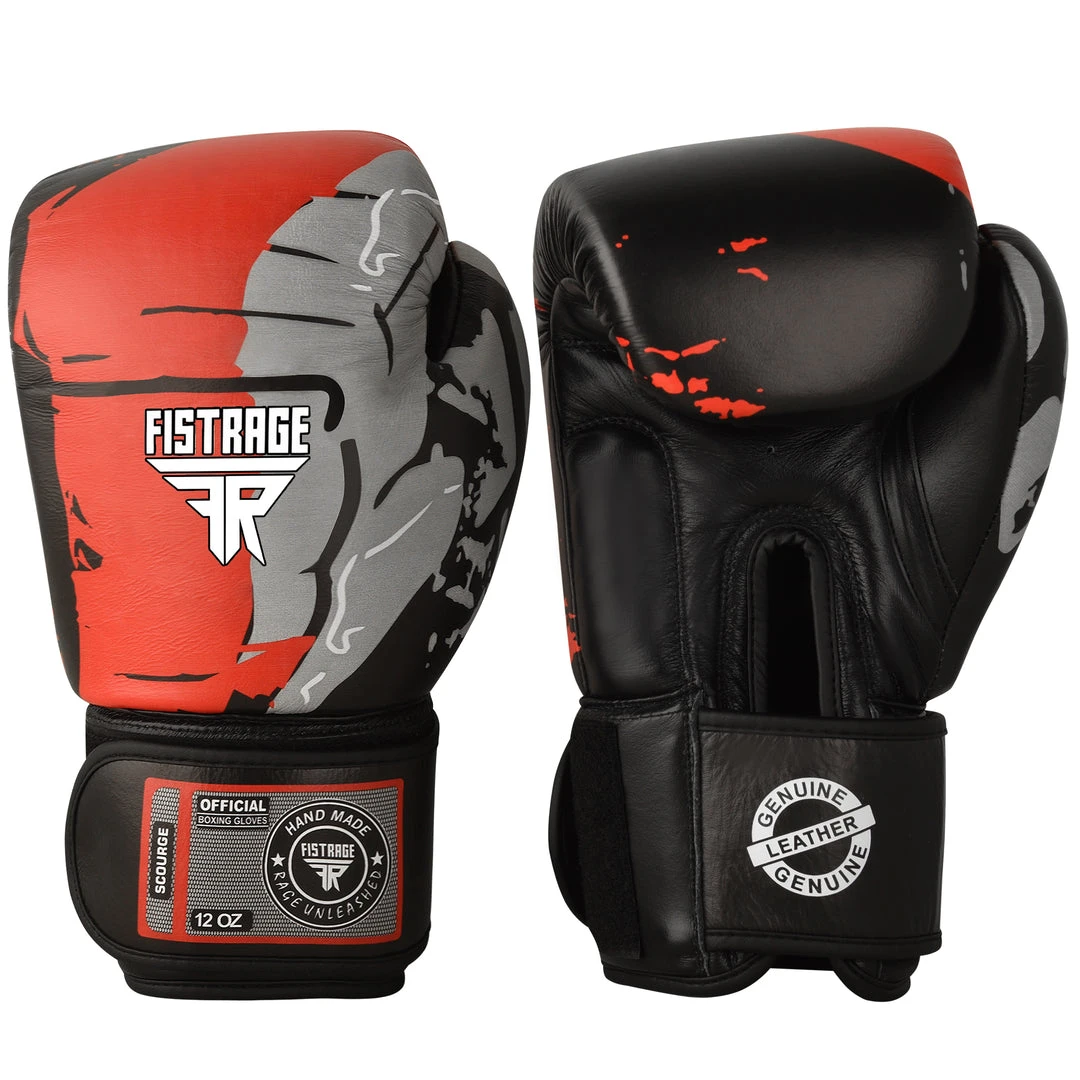 Fistrage USA FISTRAGE SCOURGE BOXING GLOVES LEATHER SPARRING TRAINING MMA, MUAY THAI GLOVES Boxing All 3 Fistrage USA FISTRAGE SCOURGE BOXING GLOVES LEATHER SPARRING TRAINING MMA, MUAY THAI GLOVES Boxing All